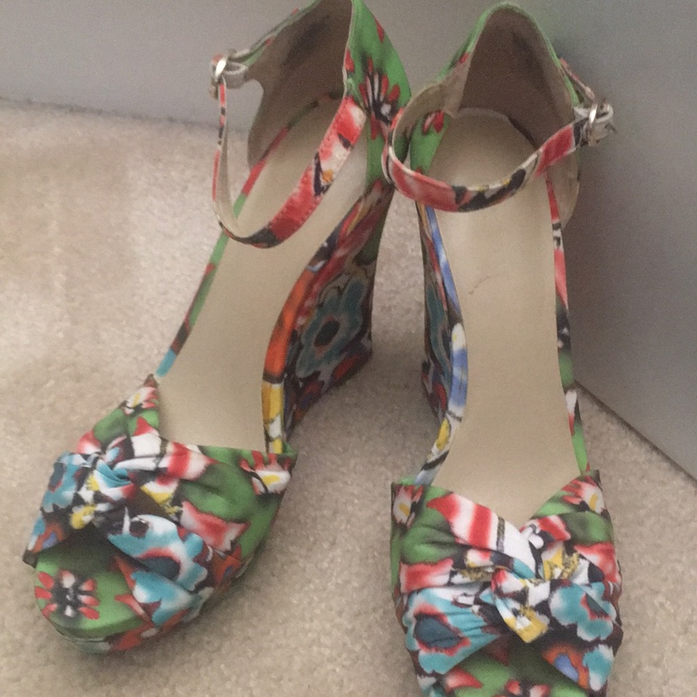 Multi colored wedge.